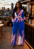 New BLUE Pink Jumpsuit (Size Small)
