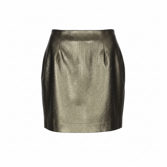 Moschino Gold Metallic Skirt (Size 12)