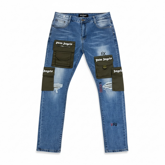 Palm Angels Cargo Pocket Jean (36 inch waist)
