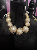 6.22.26 New Wire Pearl Statement Necklace