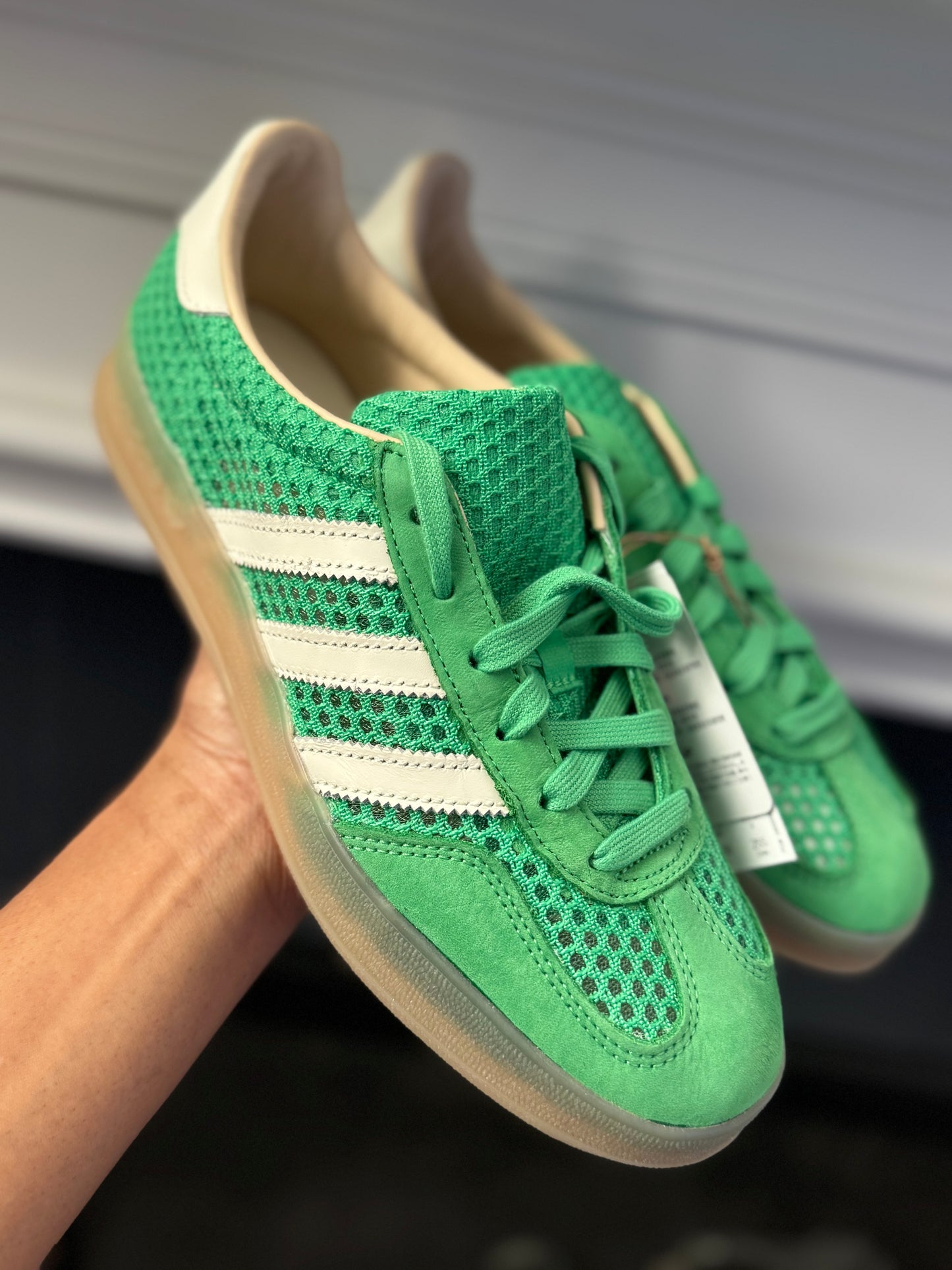 11.16.25 New in Box Adidas Gazelle Indoor Energy Green &Magic Beige (Women’s 9.5) Retail 120