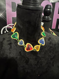 6.19.26 Textured Heart Multi Necklace