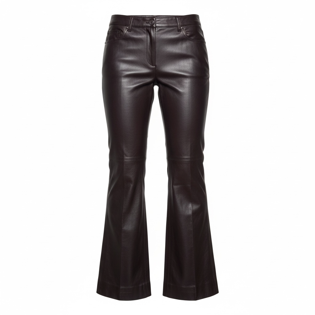 Theory Brown Leather Pant (Size 10) Retail 997